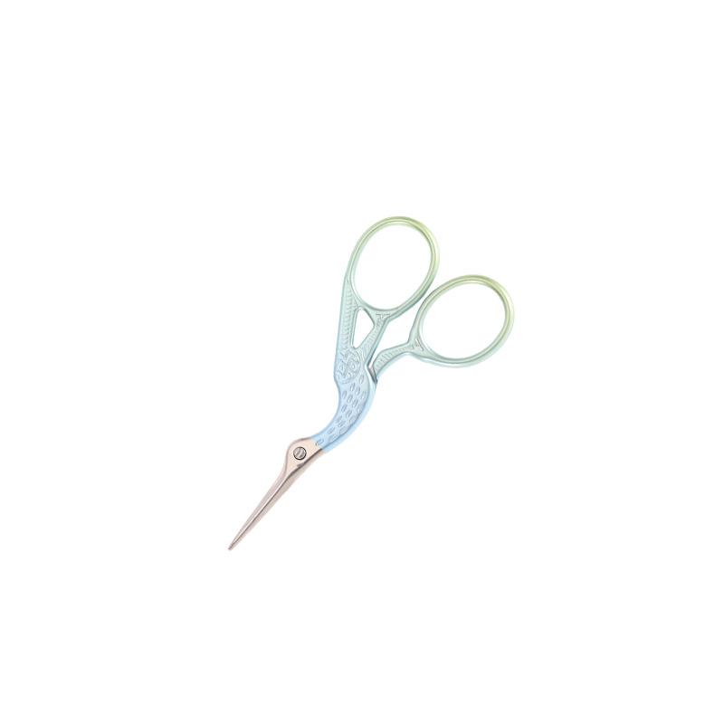 Crane-Shaped Stainless Steel Scissors for Retro Paper Cutting and Handmade Cross-Stitch