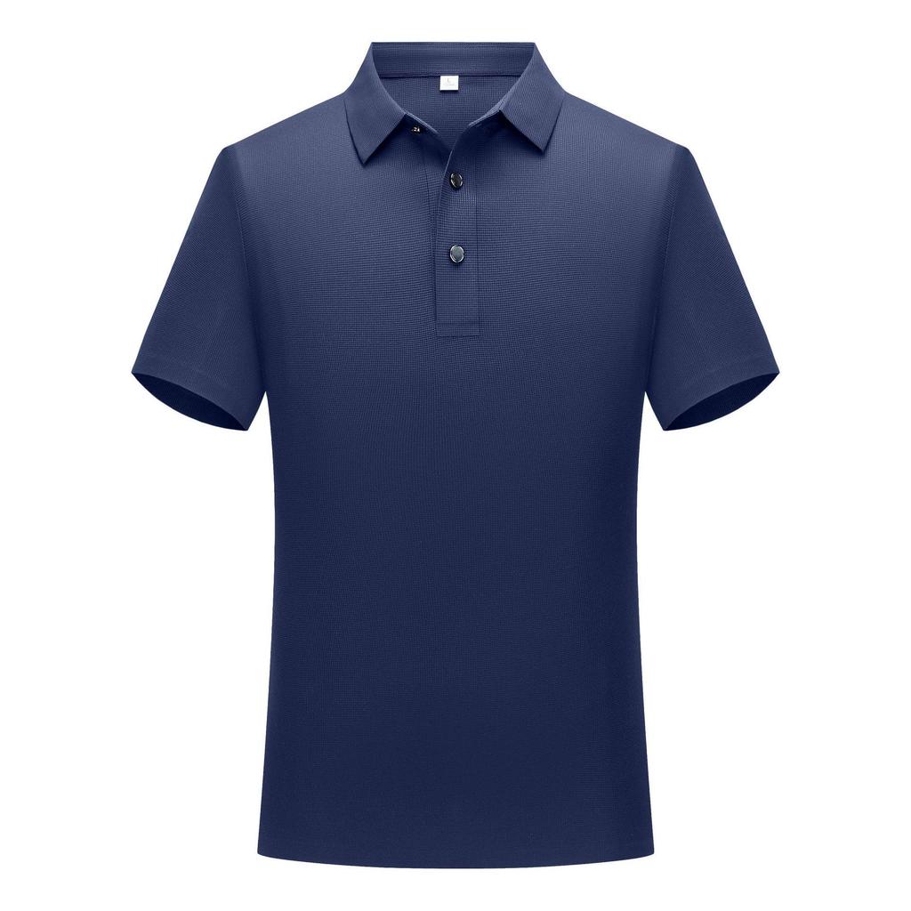 President Waffle IJszijde Poloshirt: Werkkleding met korte mouwen en omgeslagen kraag met aangepast logo