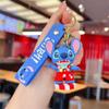 1/6pcs Lilo & Stitch Toys Keychian Anime Stitch Cartoon Keychain Sweet Angel Keychians Women Car Keyring Girl Birthday Gift