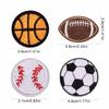 12 Pcs/Set Embroidered Patches Sew On Appliques Football Iron on Patches for Clothes Hat Jeans