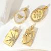 Foldable Design Photo Box Pendant Zircon Couple Chain Pendant DIY Accessories Party Jewelry