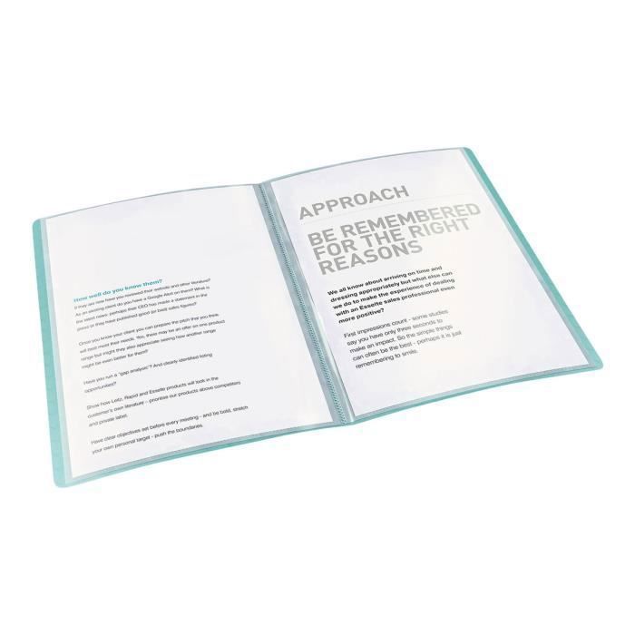 Esselte Colour'Ice Porte vues 60 compartiments A4 pour 120 feuilles bleu