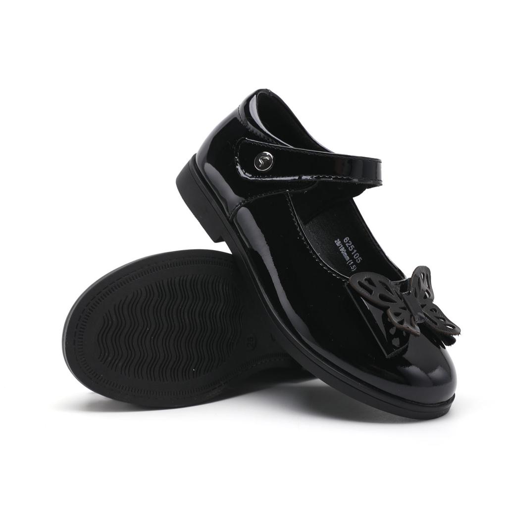 Simple and comfortable cowhide dress shoes for girls, middle-aged and young children, leather shoes