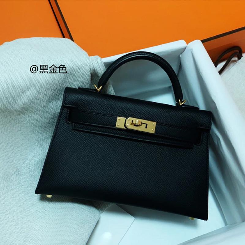 2025 New women's bag palm pattern second generation KellI bag cowhide mini Kelli bag shoulder bag crossbody handbag