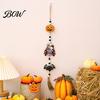 Spooky Porch Sign for Home Halloween Beaded Hanging Sign, Witch Pumpkin Bat Pendant Garland Door Handle Decoration Door, Festive Party Decor
