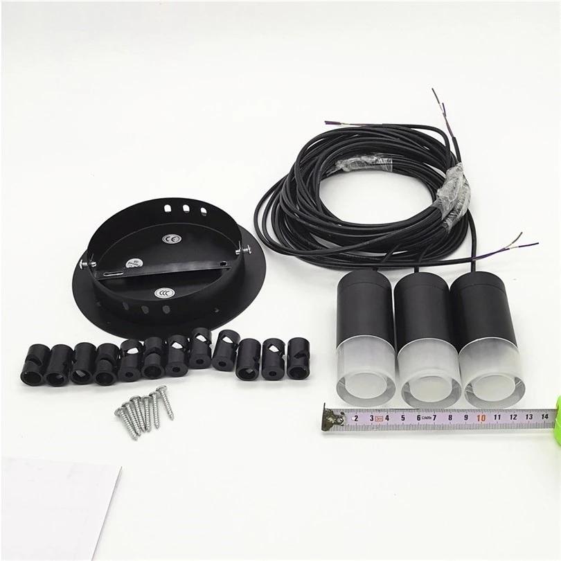 Lămpi Suspendate LED G9 Artă Fier Industrial Linie Lungă Aplice de Perete Negru Minimalist Montat Agățat Dormitor Living Decorare