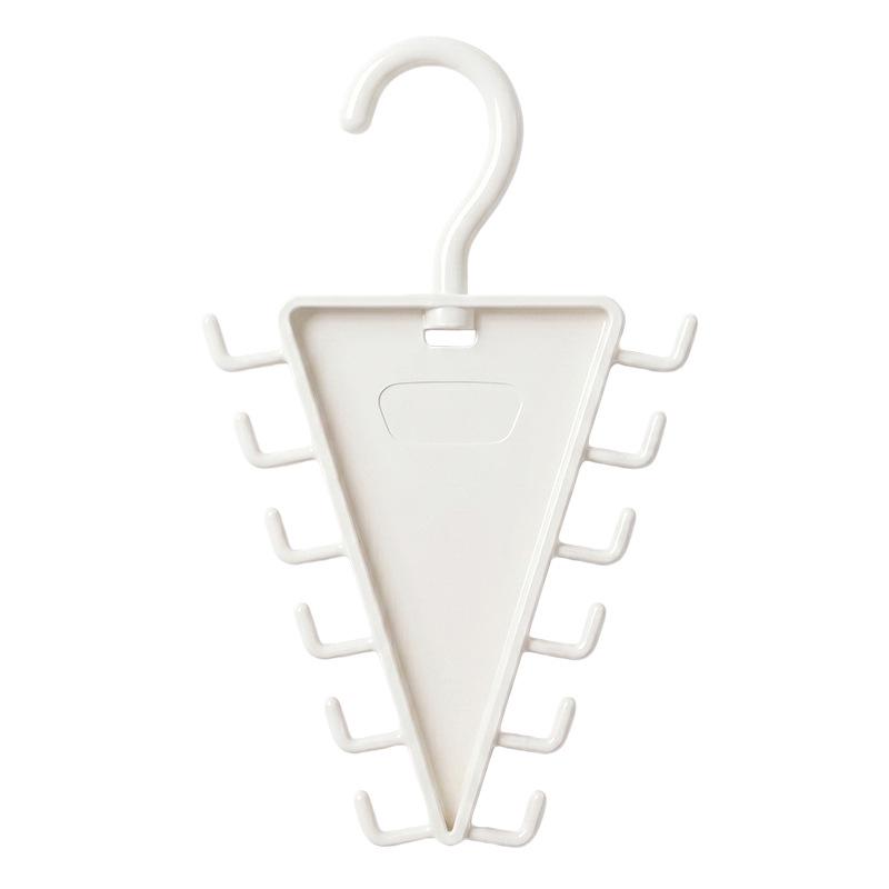 V-Shaped Double-Sided ABS Clothes & Hat Storage Rack - Stackable Multi-Hanger