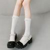 Simple Pearl Knee High Socks Cotton Calf Socks Sweet Knee High Stockings Lolitas Princess Socks for Womens Girls Gifts