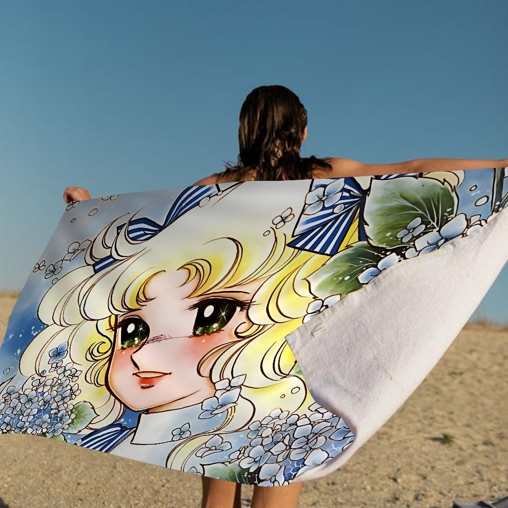Anime Manga C-Candy C-Candy Microfiber Blanket Quick Drying Beach Towels Oversized Printing Super Absorbent Pool Towel Blanket