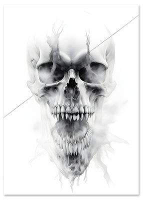 Poster Skull Sketch