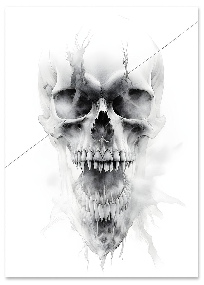 

Plakat czaszka szkic 30x40 cm