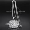 Buddhismus Chinesisches Tierkreiszeichen Lotus Drehbar Halskette für Männer Frauen Edelstahl Neun Paläste Bagua Amulett Kette Schmuck NZZZ172