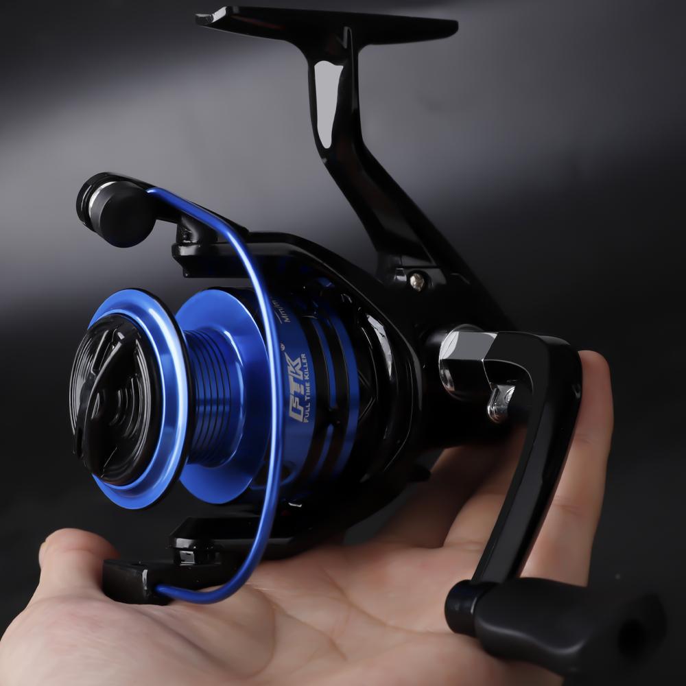 FTK Mulineta Spinning 1000 2000 3000 14BB Tambur Forță Maximă de Frânare 30 Kg Aluminiu Apă Sărată Mulinetă Spinning Pescuit