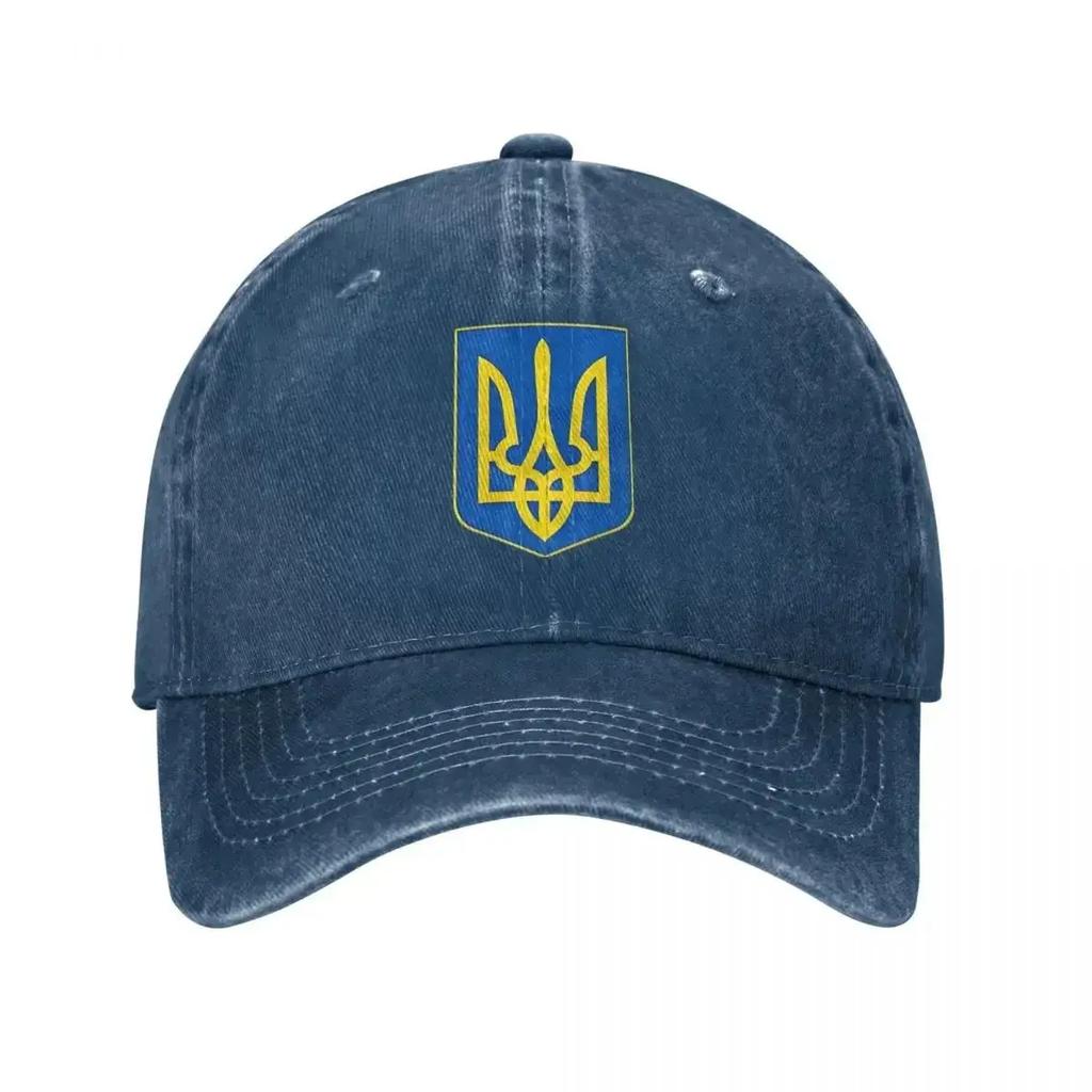 2025 Summer Coat of Arms Baseball Cap for Couple Women Ukrainian Flag Vintage Dad Hats Wholesale Outdoor Sports Baseball Caps