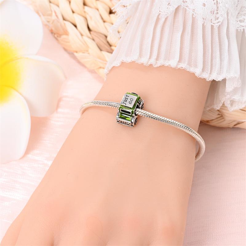 New In Copper-Plated Art Tour Camera Jeep Pendant Fit Panora Bracelet&Bangle Diy Beads For Women Birthday Fine Jewelry Gift