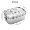 A20F-Large Capacity Sandwich School Office Lunch Box Bento Dinnerware For Kids Adults Food Container Stainless Steel