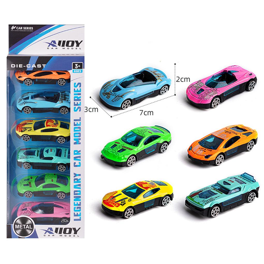 6piece 164 Alloy Car Pull-back Die Casting Model Toys For Boys Toys For Kids Children Toys Car Model