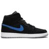 Jordan 1 Mid Multi Color Swoosh Black 554724-065