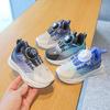 2026 Kids' Sports Shoes: Boys' Casual Button Sneakers & Girls' Soft Sole Running Mesh Shoes for Spring & Autumn