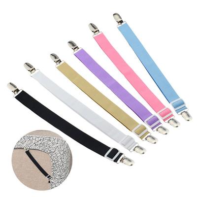 4/2/1pc Bed Sofa Sheet Clip Sheet Grippers Strap Fastener Hold Grips Elastic Clips Gripper Bedspread