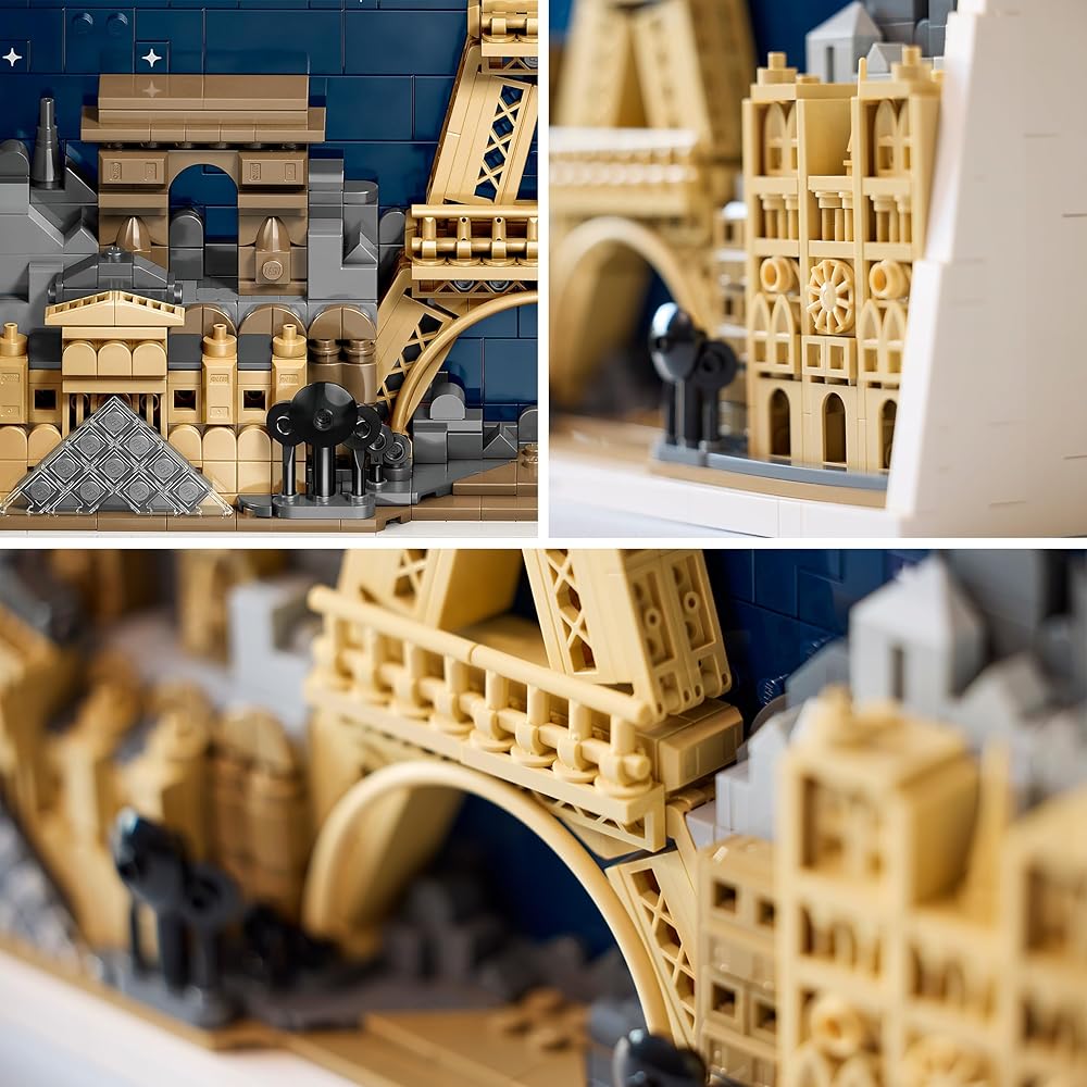 LEGO Architecture Paris Toy Building Blocks 21064 for Home Decor Gift for Men Women