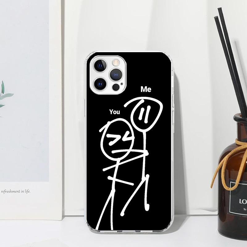 Cartoon Stickman Matchman Phone Case For Iphone 17 Air 16 15 Plus 14 Pro Max 13 Mini 12 11 7 8 + SE 2020 Fundas Soft Back Cover