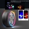 2 Stück Motorrad Fahrrad Radlichter Leuchtende Reifen Bunte Gasdüsenlampe Universal LED Wasserdicht Autozubehör Radlicht