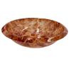 Senko Marble Stone 63251 Washbowl, 28.7cm Diameter, Brown,
