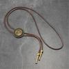 Stylish PU Leather Wax Rope Necklace Lightweight Bolo Tie Necktie Unisex Design For Everyday Casual Or Prom Occasion