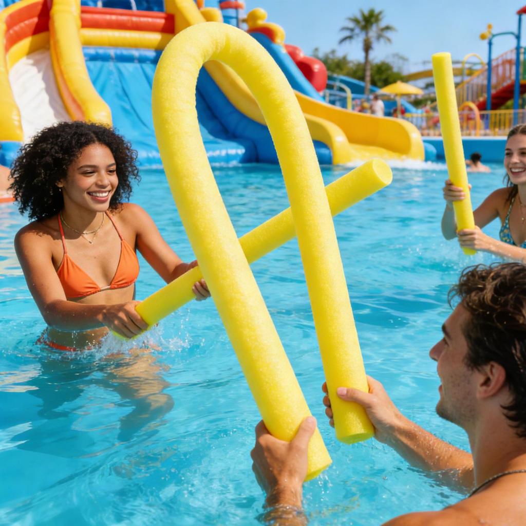 Noodles Piscina Schiuma Noodles Acqua per Piscina 1,2m Lungo Cavo Morbido Cavo Galleggiante per Spiaggia Fiume Rilassamento Gioco d'Acqua Cortile