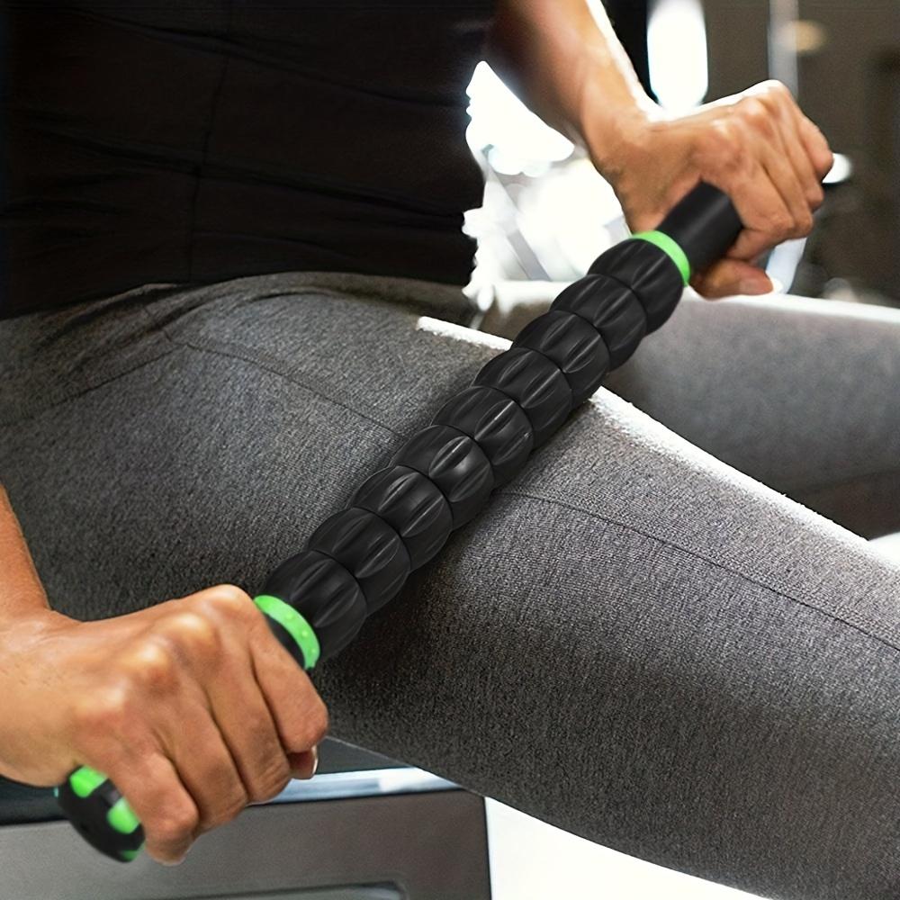 Manual Yoga Massage Roller Stick Sturdy Stylish Tool For Athletes Fitness Relieve Leg And Back Muscle Soreness Workout Recovery