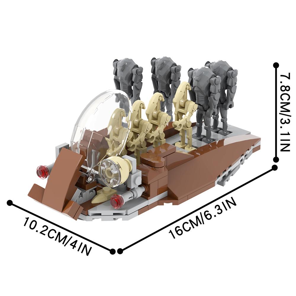 

MOOXI Звездные войны Аэрокрафт MOC Модель Кирпич DIY Диорама Взрослые Дети Игрушки Набор Строительных Блоков Монтессори Подарки Украшение Комнаты