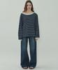 MOTT Boat Neck Off-Long Sleeveless - Navy