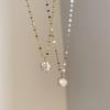 Retro Korean Style Rhinestone Clavicle Necklace for Women - Trendy, Simple, & Fashionable Jewelry