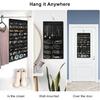 Hanging Jewelry Organizer for Closet, Double-Sided 48 Pockets & 8 Necklaces Holder Jewelry Hanging Organizer to Store Earrings, Necklaces, Bracelets,