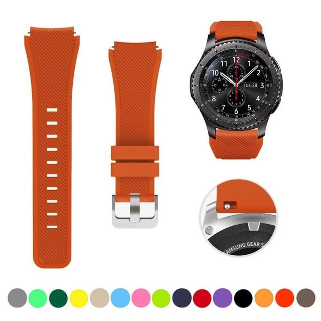 20mm 22mm Band for Samsung Galaxy Watch 6/7/5/pro/4/Classic/46mm/active 2 Gear s3 silicone bracelet Huawei GT/5/4/2/3 Pro strap
