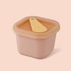 Ice Cube Mold with Handle Sealed Lid Easy Release Food Grade Silicone Ice Cube Mold Baby Food Supplement Freezer Tray