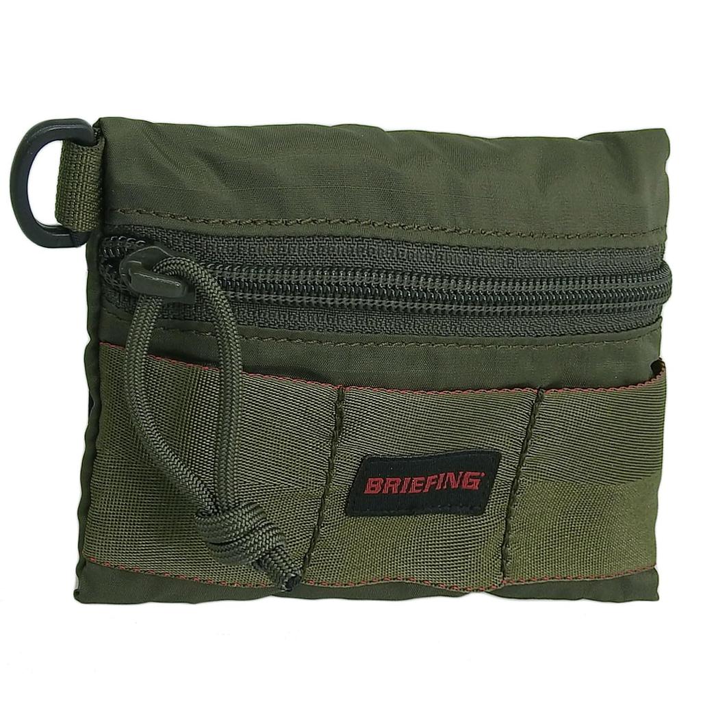 Briefing UL FLAT POUCH S, Olive, Mini Pouch for Men and Women, BOA203A09 067 [Parallel Import]