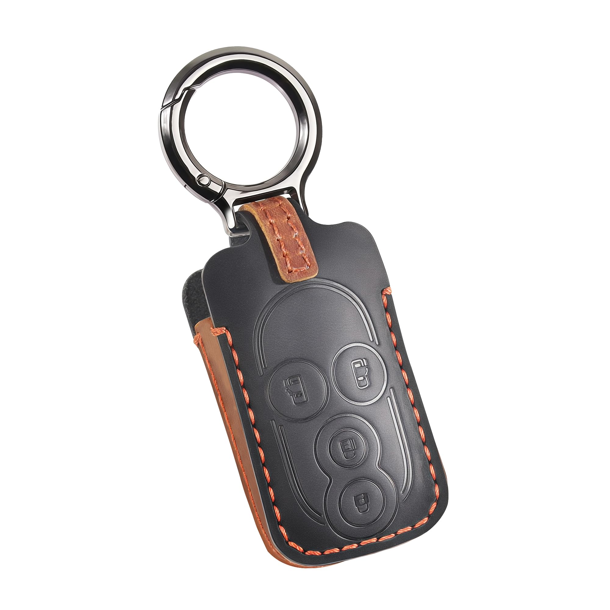 

PIMOHI Genuine Leather Tanto Key Case, Compatible with Ihatsunto Custom Smart Key Cover, Leather,