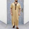 Men S Long Sleeve Embroidered Robe Style Festival Dress Shirt