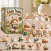 Christmas Advent Calendar for Kids with Garden and Colorful Egg Decorations