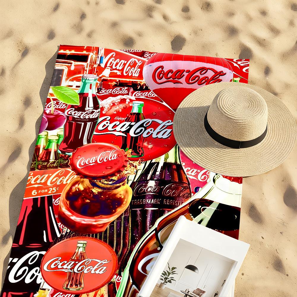 Retro Moda C-Coca-C-Cola Ręcznik Szybkoschnące Ręczniki Plażowe Nadają Się Na Baseny Kemping Joga I Siłownię