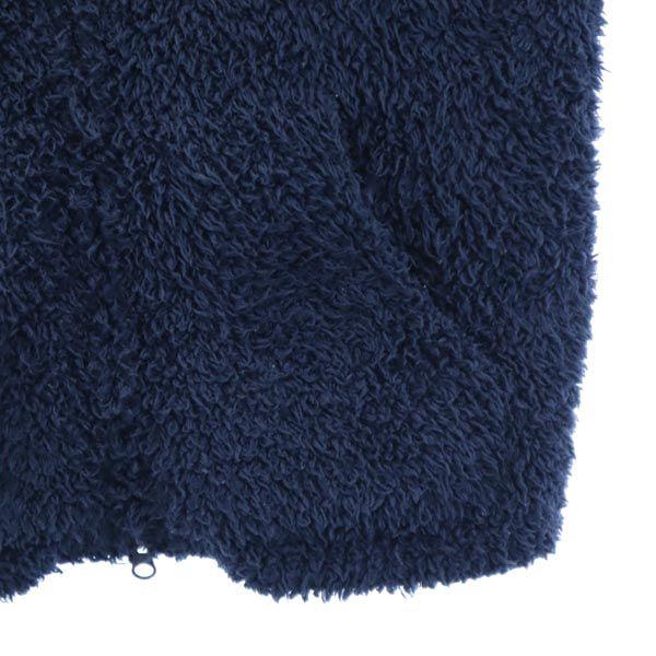 BAREFOOT DREAMS Long sleeve knit Zip hoodie M Navy blue Fluffy jacket Men's Used