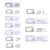 Q3 Q4 Q7 Q8 Q2L Q5L letter LOGO car sticker for Hot Q6 Q8L series displacement label rear boot trunk refit accessories decorate