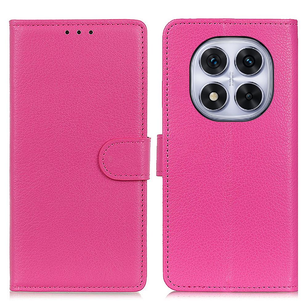 For Xiaomi Redmi Note 14 Pro 4G Wallet Case PU Leather Phone Cover Litchi Texture