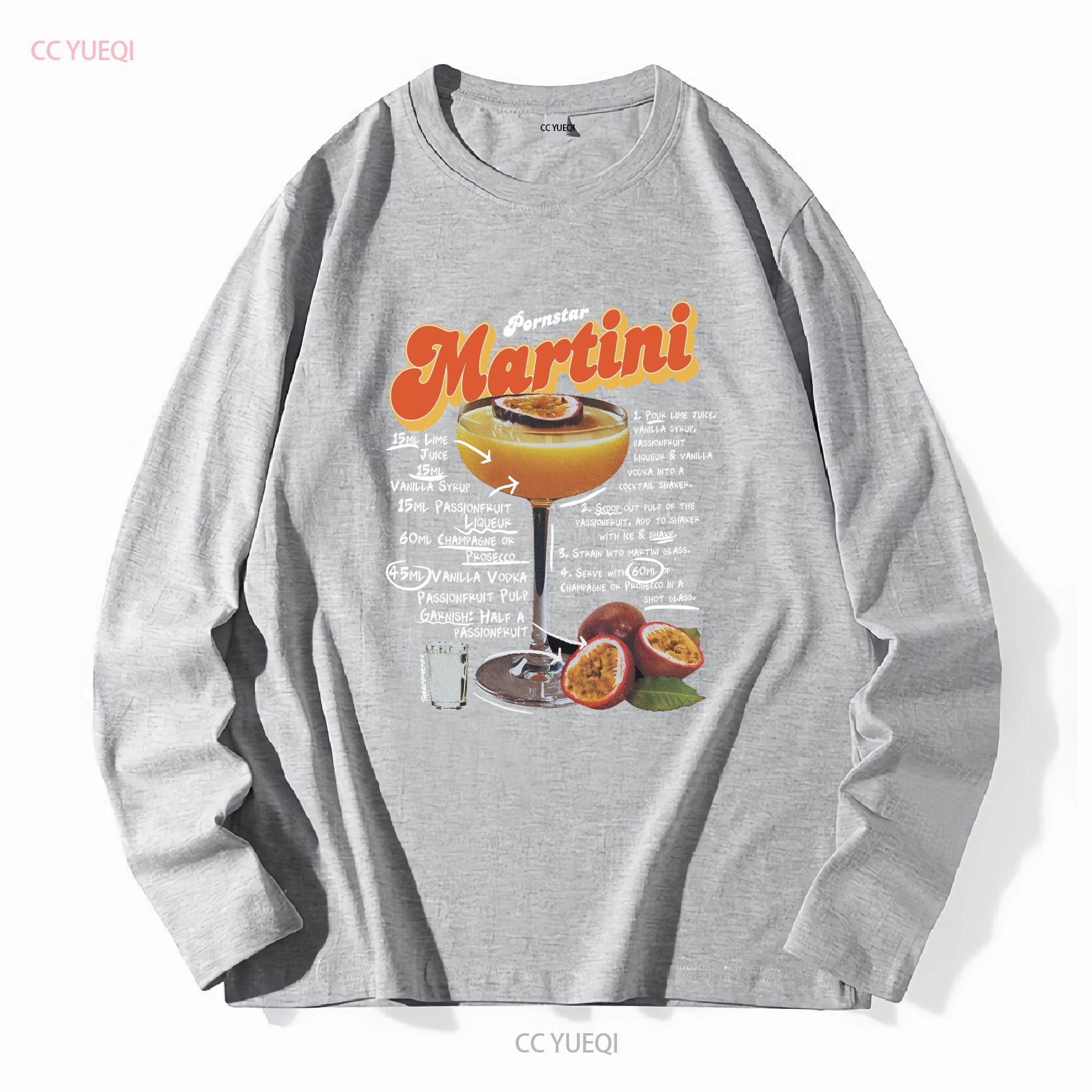 

Pornstar Martini T Shirt vintage Washed Top For Everyday Wear Unisex Versatile Breathable streetwear designer clothes Stretched 3XL