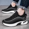Men's Flyknit Height-Increasing Running Shoes - Lightweight, Breathable, Thick Sole Platform for Spring/Summer Fashion