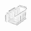 4 Compartment Vinyl Record Display Boxes Spacious CD Storage Case Clear DVD Holder  Optical Disc