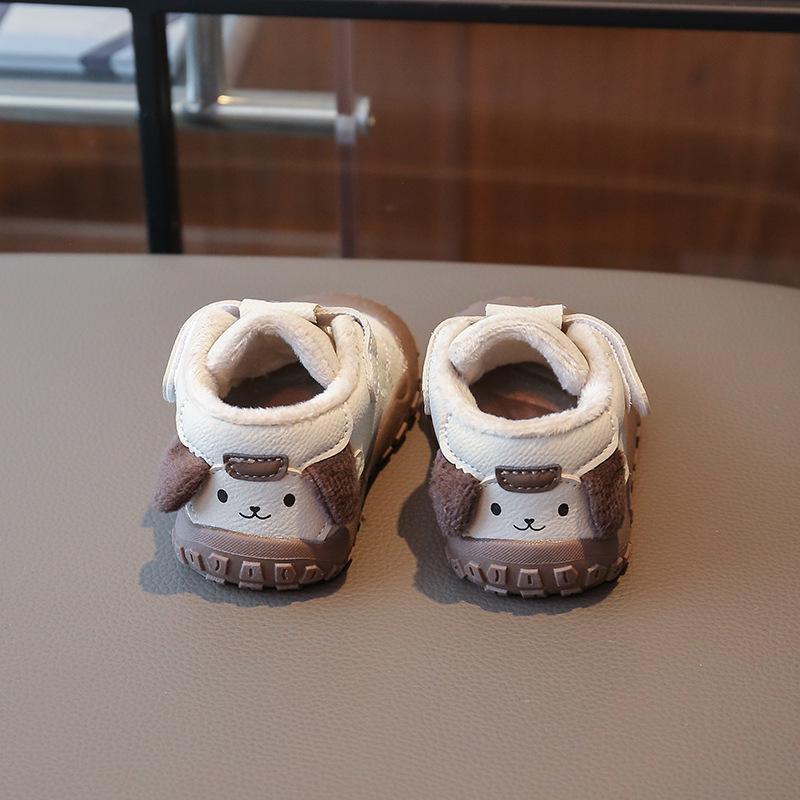 Toddler Fleece-Lined Shoes: 2025 Winter Edition, Boys' and Girls' Soft-Soled Non-Slip Cotton Shoes