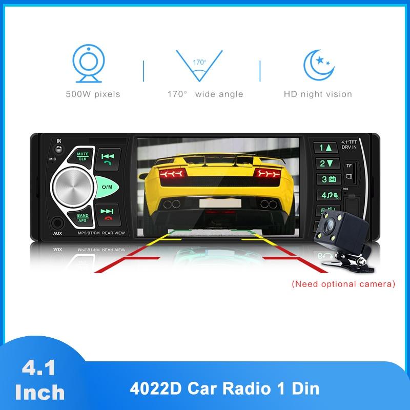 Buy Car Radio 1 Din FM Radio Car Auto Audio Stereo Bluetooth Autoradio